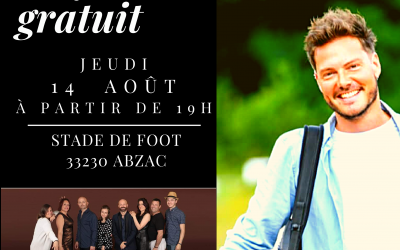 Concert Gratuit Abzac 14/08/2024